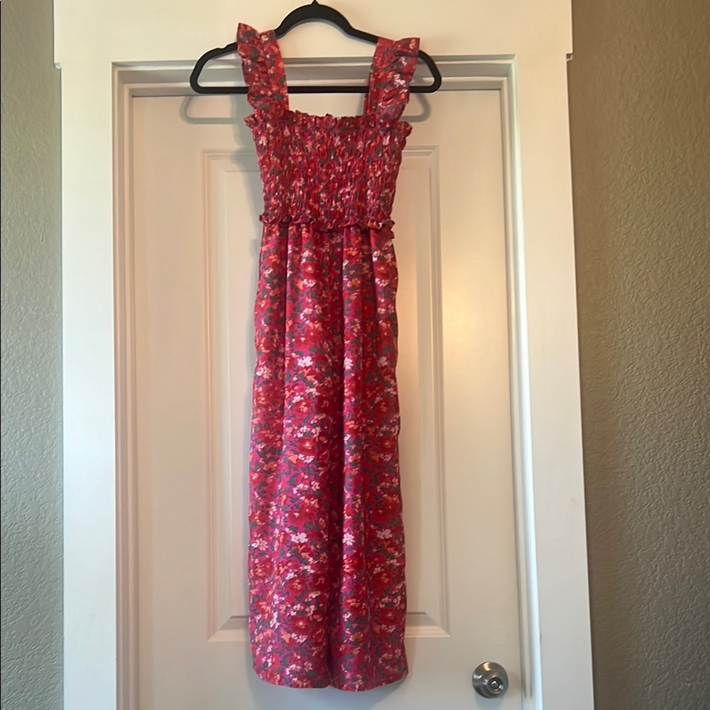 Mint girls Floral Pink/Red Romper